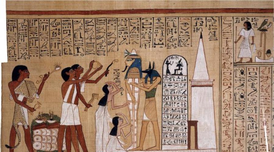 Мифы о происхождении мира в египетской мифологии. Мифы о сотворении мира