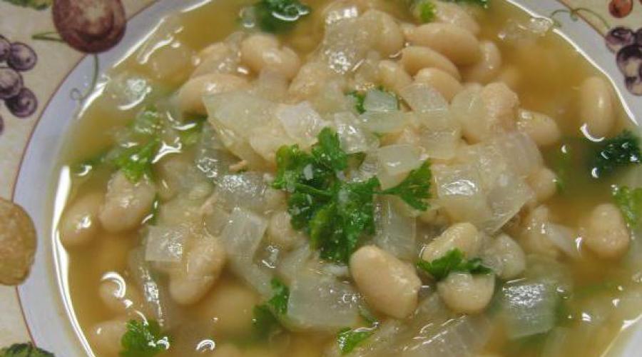 Постный суп с фасолью - оригинальные рецепты вкусного и насыщенного первого блюда. Постный суп с фасолью — рецепт с фото Фасолевый суп постный рецепт